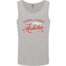 Sorry, I Don't Speak Assholian Funny Slogan Mens Vest Tank Top Sports Grey