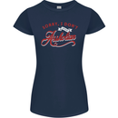 Sorry, I Don't Speak Assholian Funny Slogan Womens Petite Cut T-Shirt Navy Blue