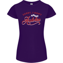 Sorry, I Don't Speak Assholian Funny Slogan Womens Petite Cut T-Shirt Purple