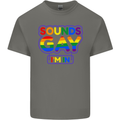Sounds Gay I'm in Funny LGBT Mens Cotton T-Shirt Tee Top Charcoal
