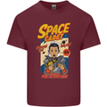 Space Cadet Explore the Galaxy Astronaut Mens Cotton T-Shirt Tee Top Maroon