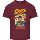 Space Cadet Explore the Galaxy Astronaut Mens Cotton T-Shirt Tee Top Maroon
