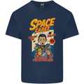 Space Cadet Explore the Galaxy Astronaut Mens Cotton T-Shirt Tee Top Navy Blue