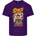 Space Cadet Explore the Galaxy Astronaut Mens Cotton T-Shirt Tee Top Purple