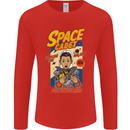 Space Cadet Explore the Galaxy Astronaut Mens Long Sleeve T-Shirt Red