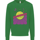 Space Revolution Universe Astronaut 60's Mens Sweatshirt Jumper Irish Green