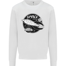 Space Trip Rocket Ship Astronaut Mens Sweatshirt Jumper White