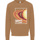 Space Velodrome Cycling Cyclist Bicycle Mens Sweatshirt Jumper Caramel Latte