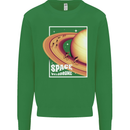 Space Velodrome Cycling Cyclist Bicycle Mens Sweatshirt Jumper Irish Green