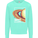 Space Velodrome Cycling Cyclist Bicycle Mens Sweatshirt Jumper Peppermint