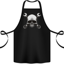Spanner Skull Mechanic Car Biker Motorbike Cotton Apron 100% Organic Black