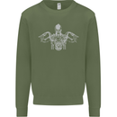 Spartan Biker Motorbike Motorcycle Mens Sweatshirt Jumper xx