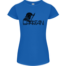 Spartan Gym Training Top Bodybuilding Womens Petite Cut T-Shirt Royal Blue