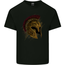 Spartan Helmet Gym Bodybuilding Training Mens Cotton T-Shirt Tee Top Black