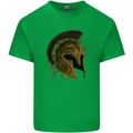 Spartan Helmet Gym Bodybuilding Training Mens Cotton T-Shirt Tee Top Irish Green