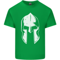 Spartan Helmet Weight Training Fitness Gym Mens Cotton T-Shirt Tee Top Irish Green