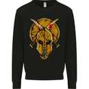 Spartan Skull Helmet Gym MMA Martial Arts Mens Sweatshirt Jumper Black