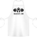 Spartans Gym Cotton Apron 100% Organic White