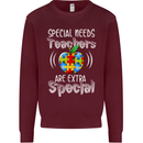 Special Needs Teachers Autism Autistic ASD Mens Sweatshirt Jumper Maroon
