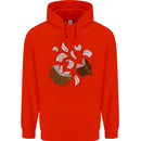 Spell Book Magic Magician Magical Mens 80% Cotton Hoodie Bright Red