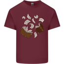 Spell Book Magic Magician Magical Mens Cotton T-Shirt Tee Top Maroon