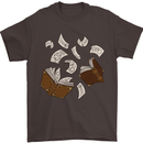 Spell Book Magic Magician Magical Mens T-Shirt Cotton Gildan Dark Chocolate