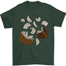 Spell Book Magic Magician Magical Mens T-Shirt Cotton Gildan Forest Green