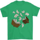 Spell Book Magic Magician Magical Mens T-Shirt Cotton Gildan Irish Green