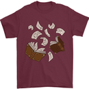 Spell Book Magic Magician Magical Mens T-Shirt Cotton Gildan Maroon