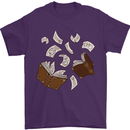 Spell Book Magic Magician Magical Mens T-Shirt Cotton Gildan Purple