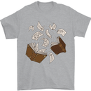 Spell Book Magic Magician Magical Mens T-Shirt Cotton Gildan Sports Grey