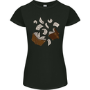 Spell Book Magic Magician Magical Womens Petite Cut T-Shirt Black