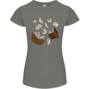 Spell Book Magic Magician Magical Womens Petite Cut T-Shirt Charcoal