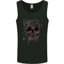 Spider Web Skull Mens Vest Tank Top Black