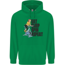 Spinning Eat Sleep Spin Repeat Cycling Mens 80% Cotton Hoodie Irish Green