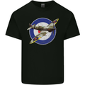 Spitfire MOD RAF WWII Fighter Plane British Kids T-Shirt Childrens Black