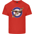 Spitfire MOD RAF WWII Fighter Plane British Kids T-Shirt Childrens Red