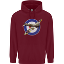 Spitfire MOD RAF WWII Fighter Plane British Mens 80% Cotton Hoodie Maroon