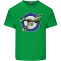Spitfire MOD RAF WWII Fighter Plane British Mens Cotton T-Shirt Tee Top Irish Green