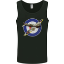 Spitfire MOD RAF WWII Fighter Plane British Mens Vest Tank Top Black