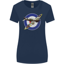 Spitfire MOD RAF WWII Fighter Plane British Womens Wider Cut T-Shirt Navy Blue