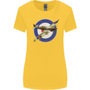 Spitfire MOD RAF WWII Fighter Plane British Womens Wider Cut T-Shirt Yellow