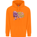 Spore Me the Details Funny Mushroom Childrens Kids Hoodie Orange