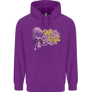 Spore Me the Details Funny Mushroom Childrens Kids Hoodie Purple