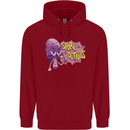 Spore Me the Details Funny Mushroom Childrens Kids Hoodie Red