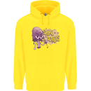 Spore Me the Details Funny Mushroom Childrens Kids Hoodie Yellow