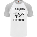 Freedom Parachute Regiment Para 1 2 3 4 10 Mens S/S Baseball T-Shirt White/Sports Grey