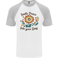 Invite Peace Day Hippy Flower Power Funny Mens S/S Baseball T-Shirt White/Sports Grey