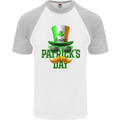 St. Patrick's Day Disguise Funny Mens S/S Baseball T-Shirt White/Sports Grey