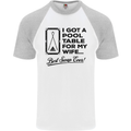 A Pool Cue for My Wife Best Swap Ever! Mens S/S Baseball T-Shirt White/Sports Grey